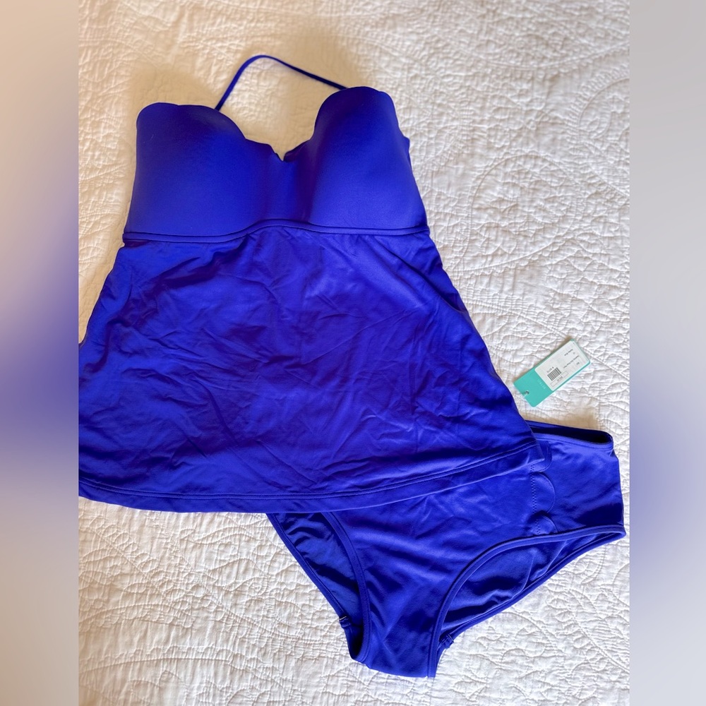 Seafolly Petal-edge Tankini Bottom & Top Size 16 (US SZ 12) Bottoms w/ tags